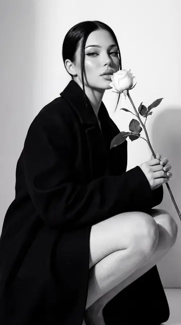 Black and white photo shoot