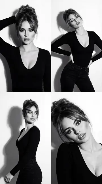 Black and white photo shoot